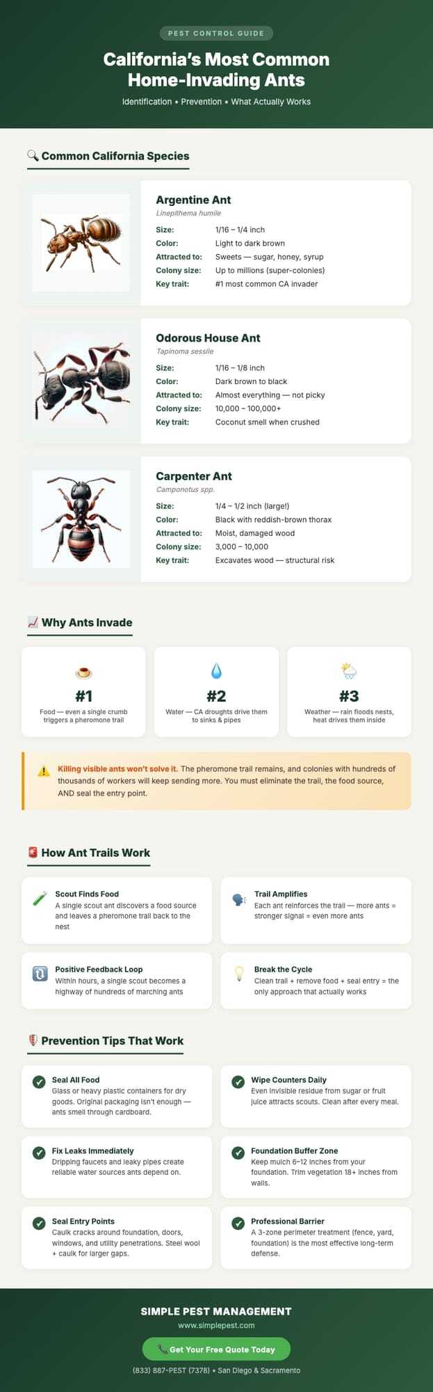 Kitchen with ants and prevention tips