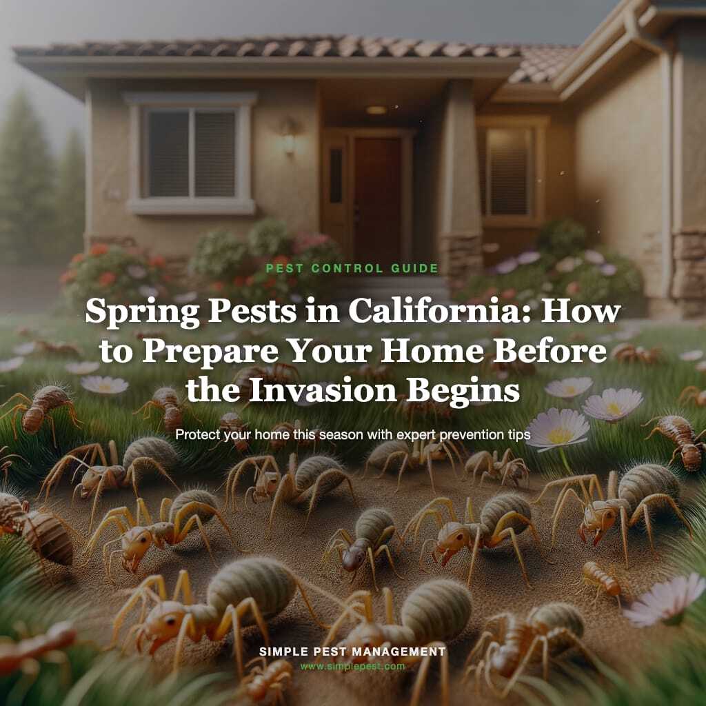 Ants near a house in spring