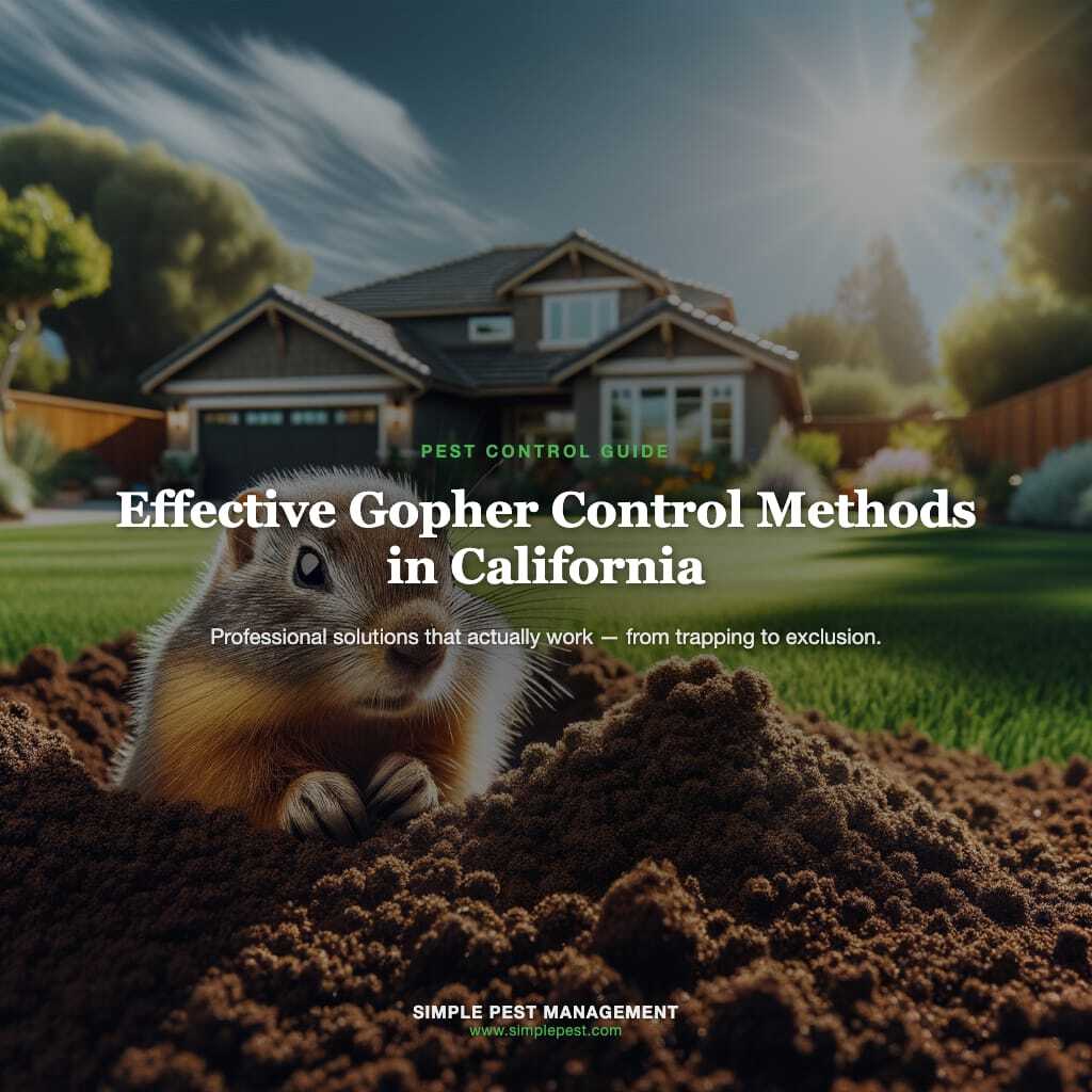Gopher control methods in California