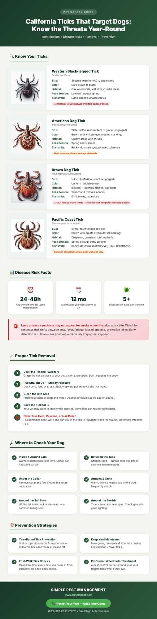 Guide on ticks affecting dogs