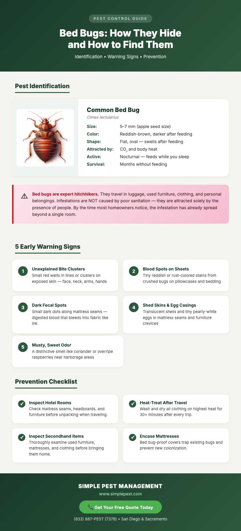 Guide on identifying and preventing bed bugs