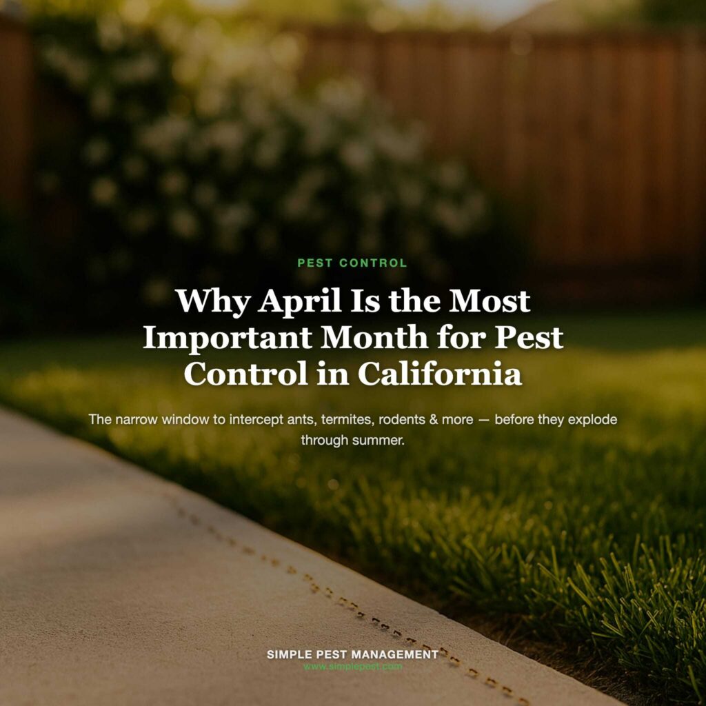 Pest control importance in April