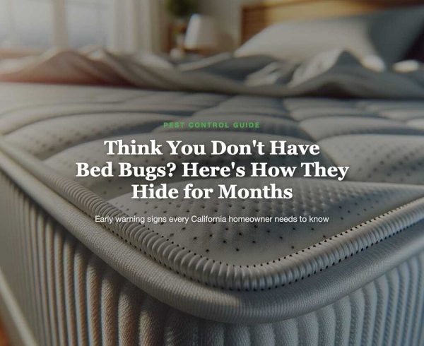 Mattress with pest control information